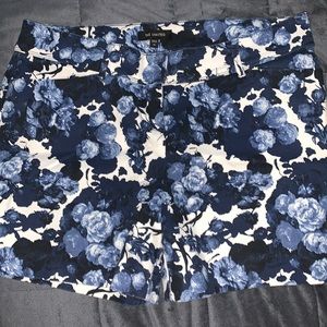 Blue floral shorts